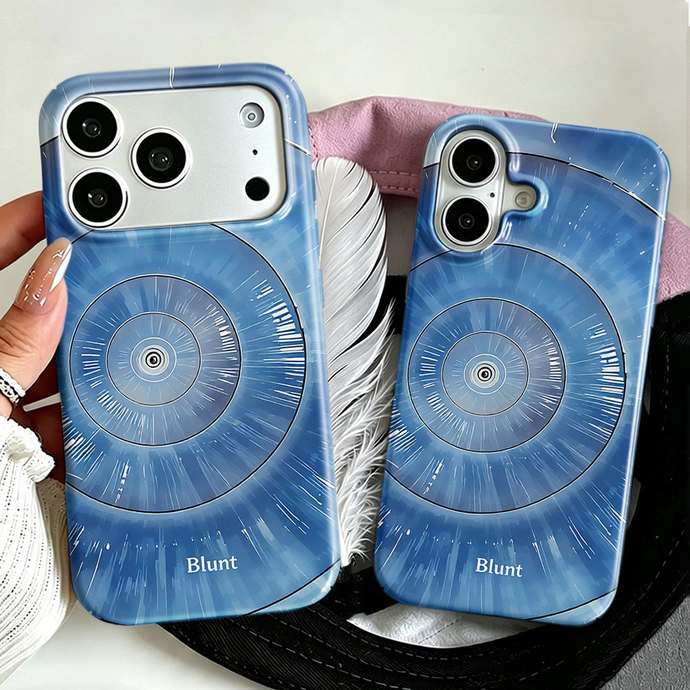 Phone Cases Target - Niebieskie etui na telefon Blue Target