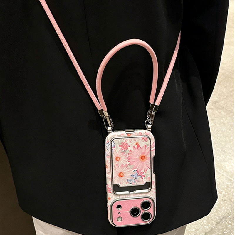 Phone Cases That Hold Cards - Różowe etui na telefon z imitacji